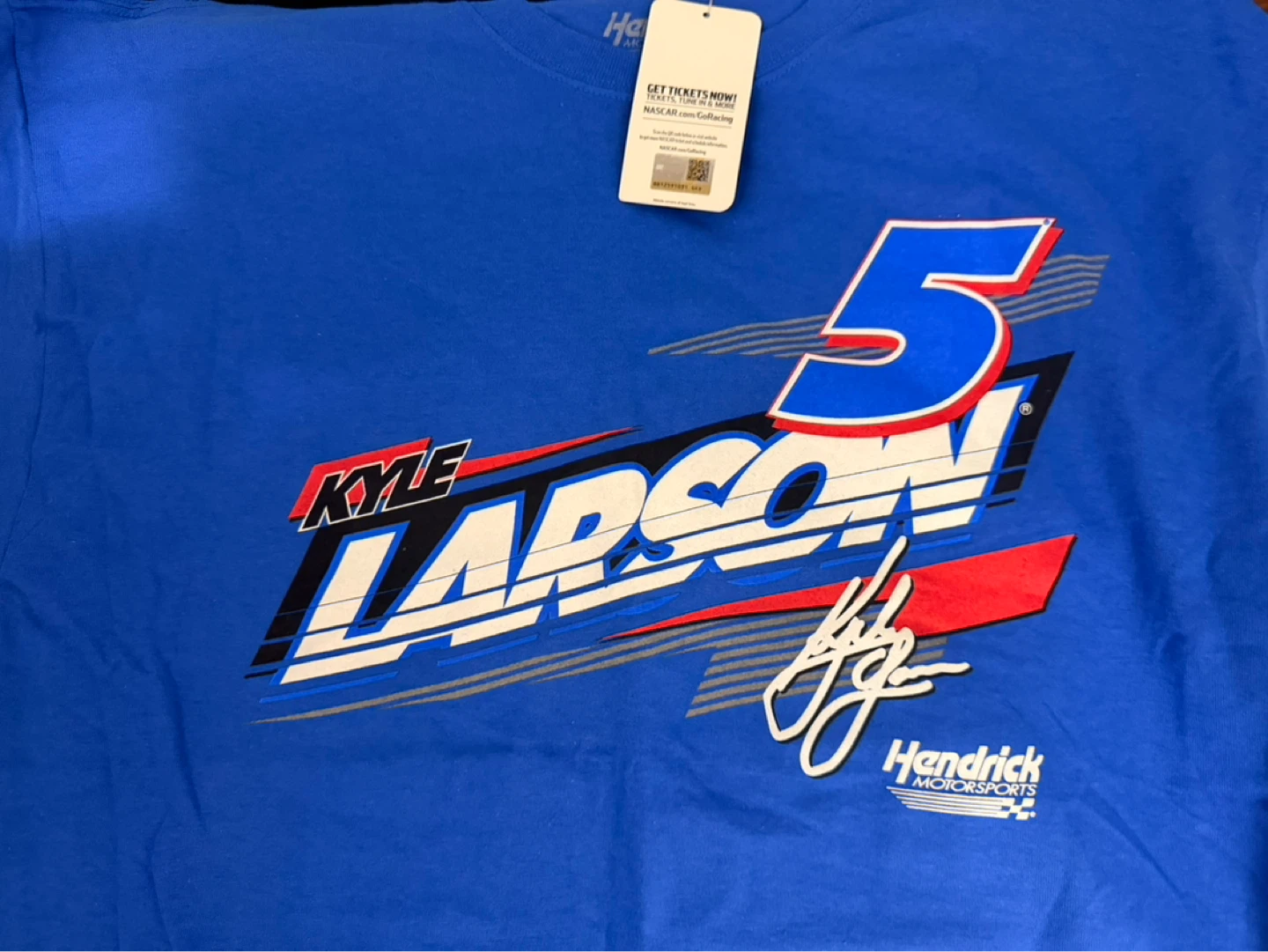 Kyle Larson #5 Hendrick Motorsports T-Shirt XL - photo 4
