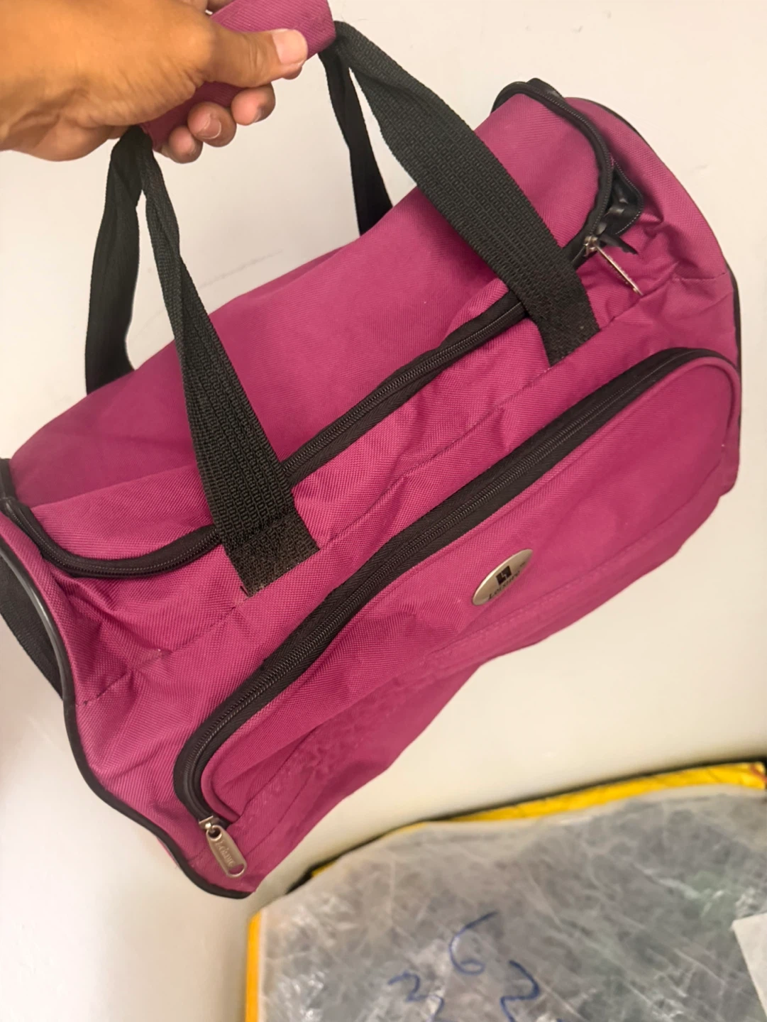 Purple Duffle Bag