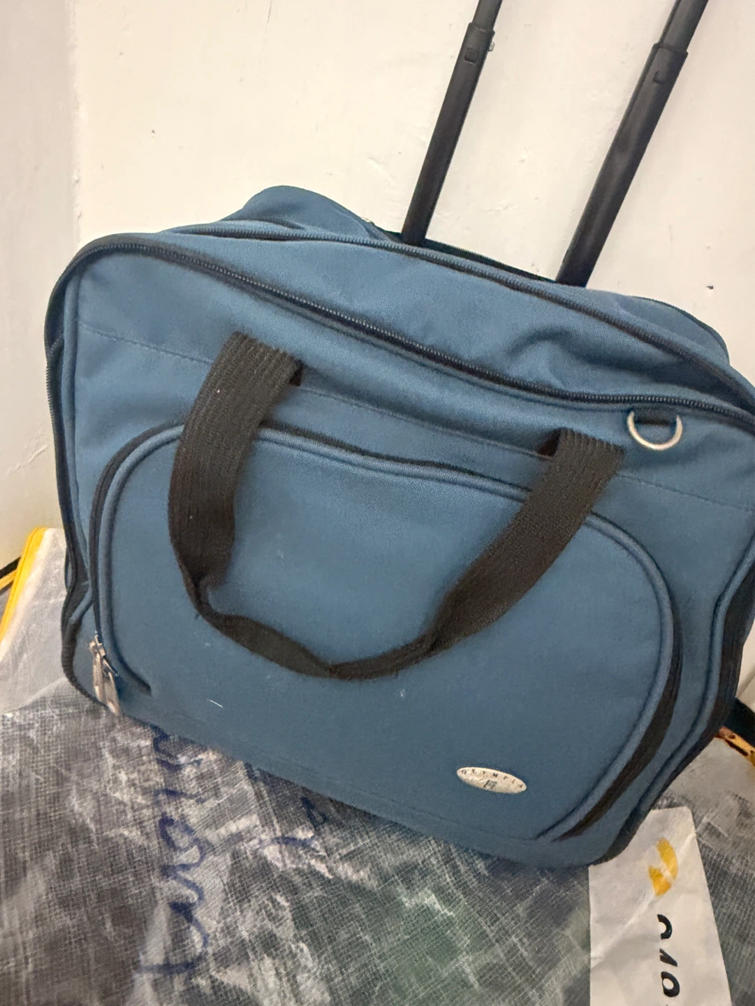 Blue Rolling Carry-On Travel Bag - photo 2