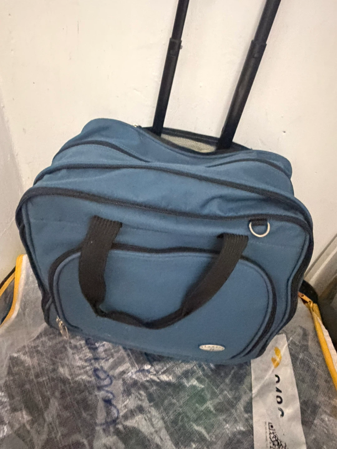 Blue Rolling Carry-On Travel Bag - photo 3
