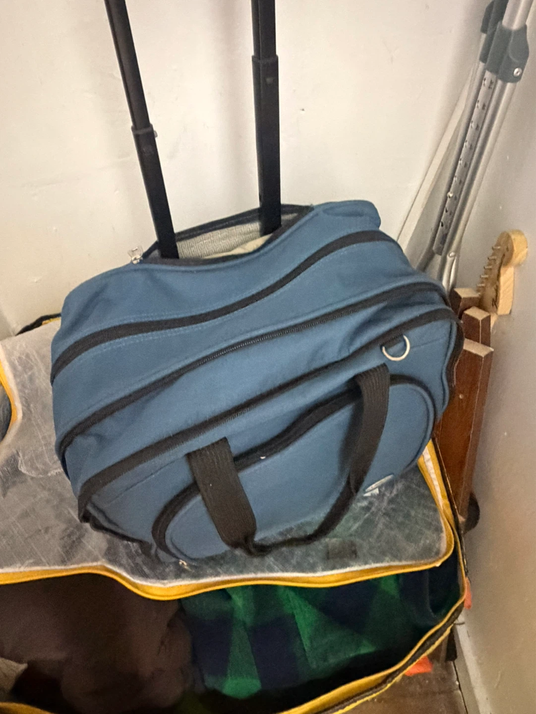 Blue Rolling Carry-On Travel Bag - photo 5