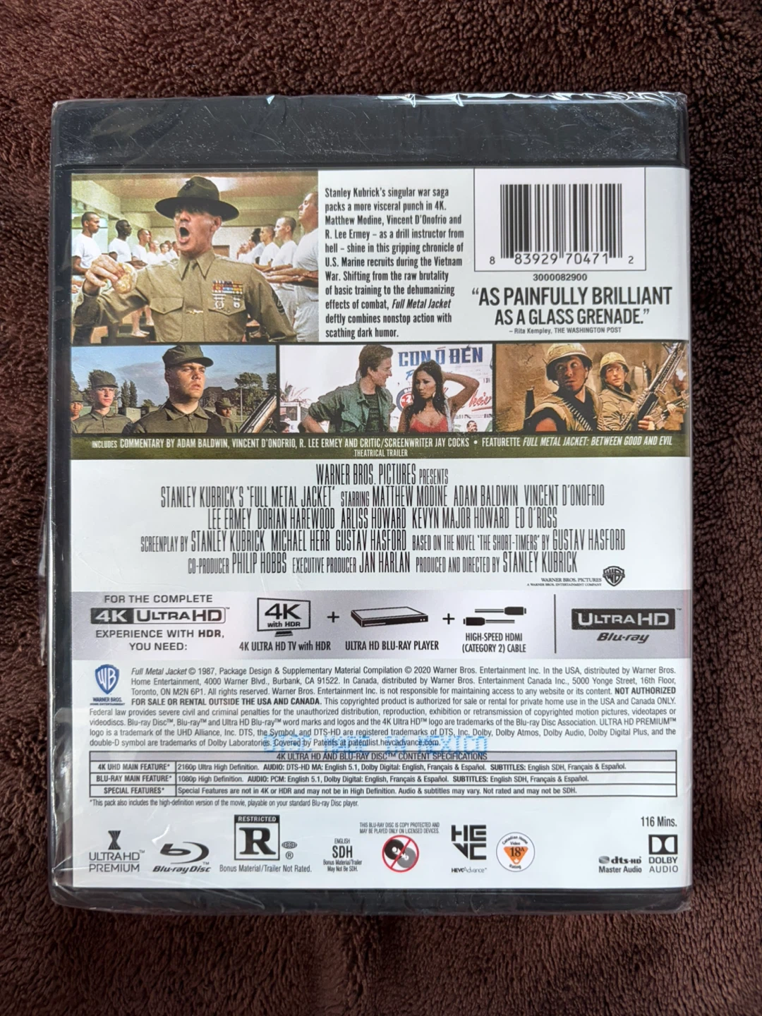 Sealed Full Metal Jacket (4K Ultra HD + Blu-ray, 1987) - photo 2