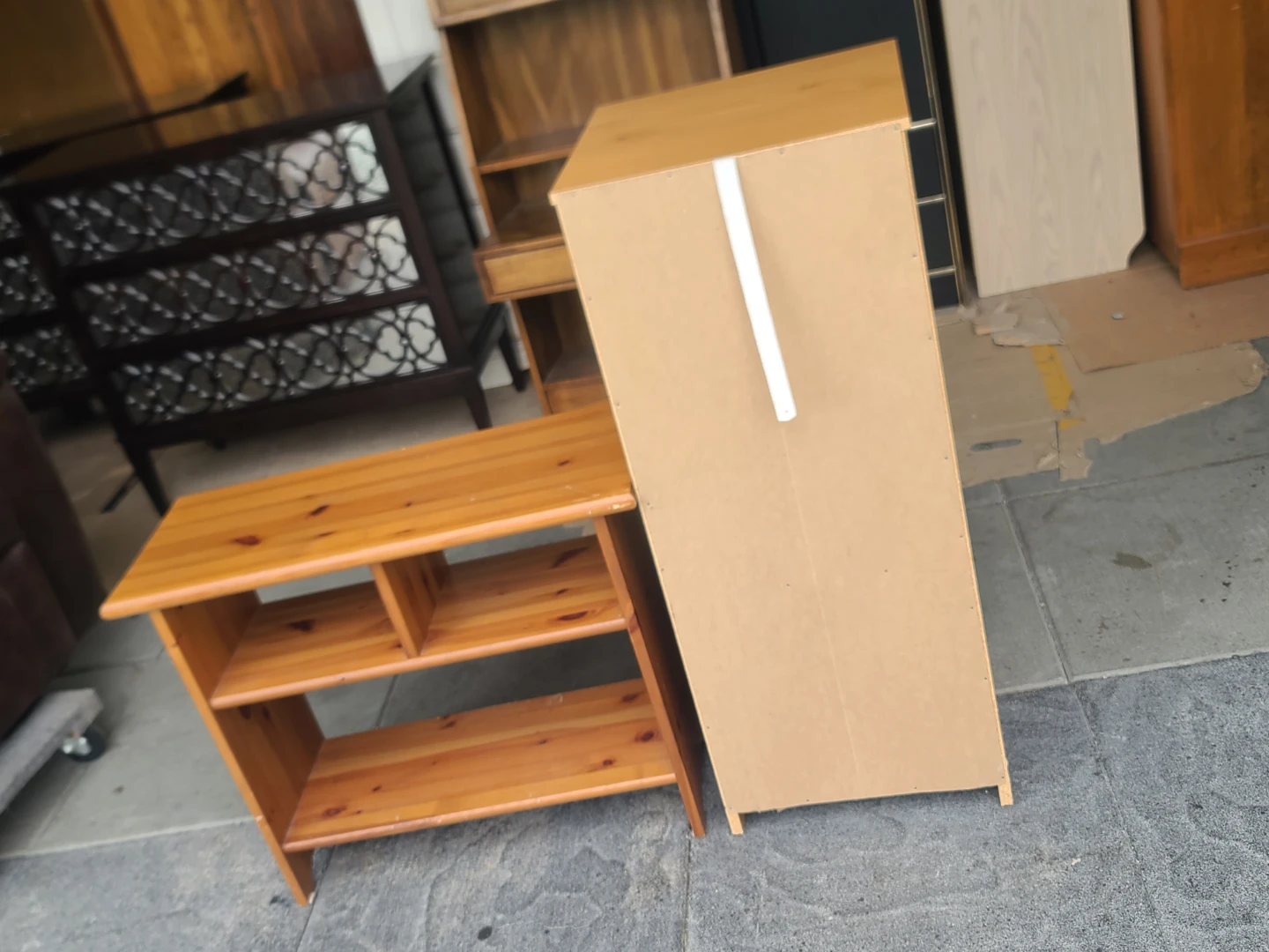 5- Wood Dresser and Shelving Unit - photo 5