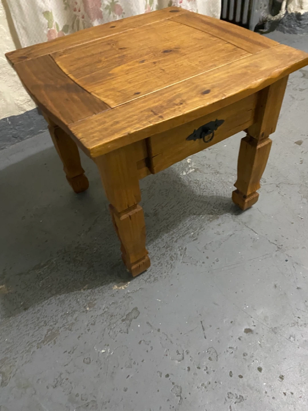 Wood End Table with Drawer - photo 3