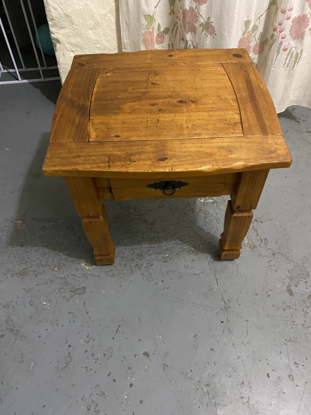 Wood End Table with Drawer