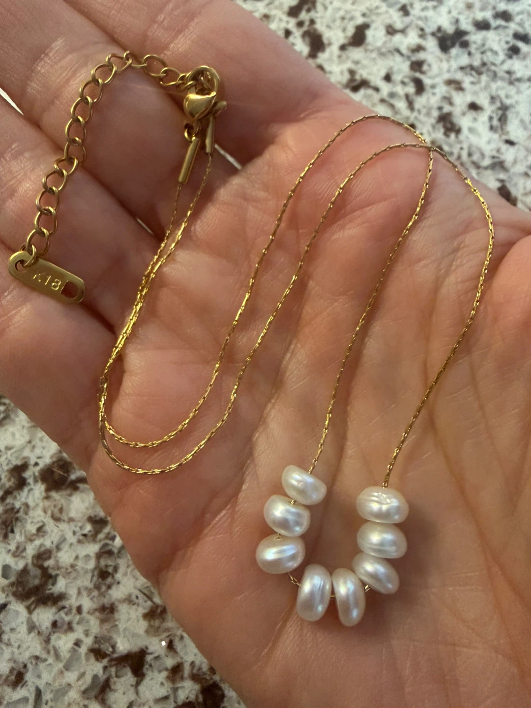 18k real pearl necklaces