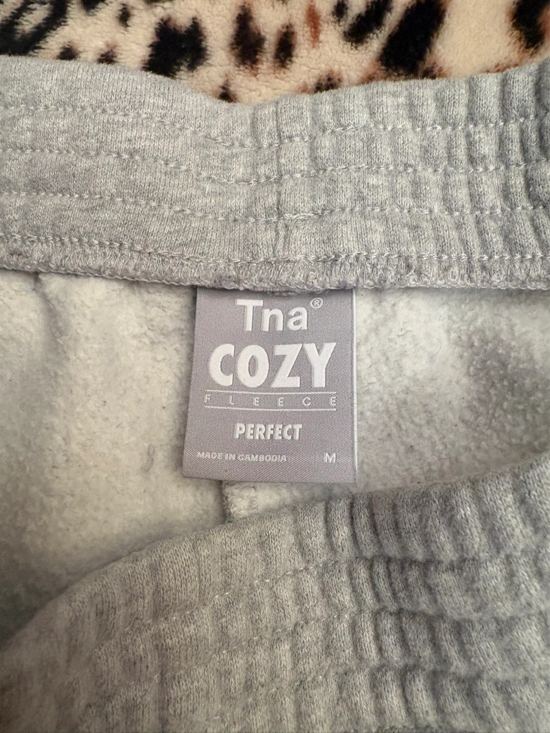 Tna Cozy Fleece Shorts Medium Grey