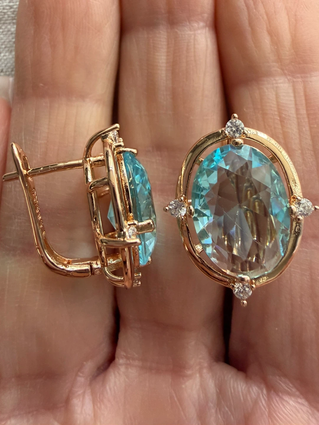 14k gemstone earrings