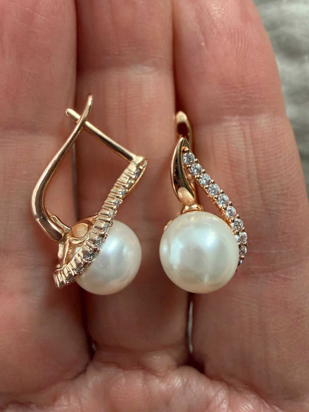 14k pearl earrings