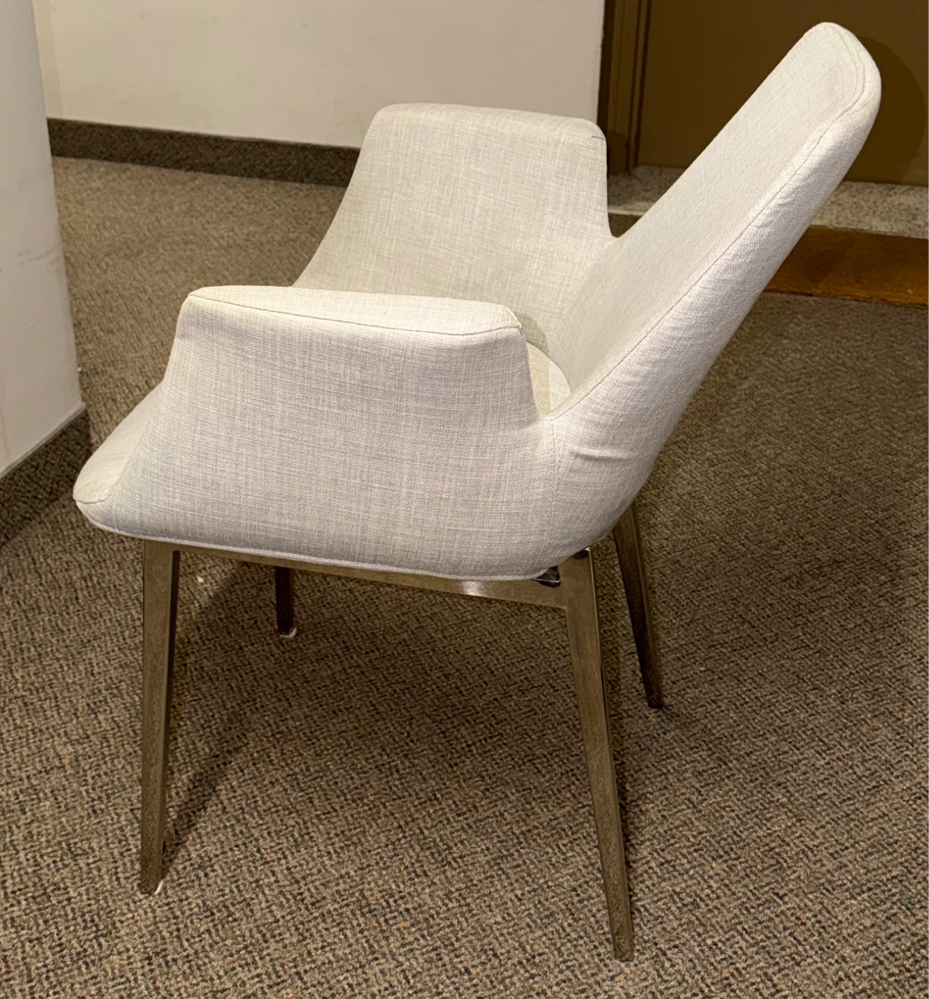 Upholstered Accent Chair with Arms - photo 2