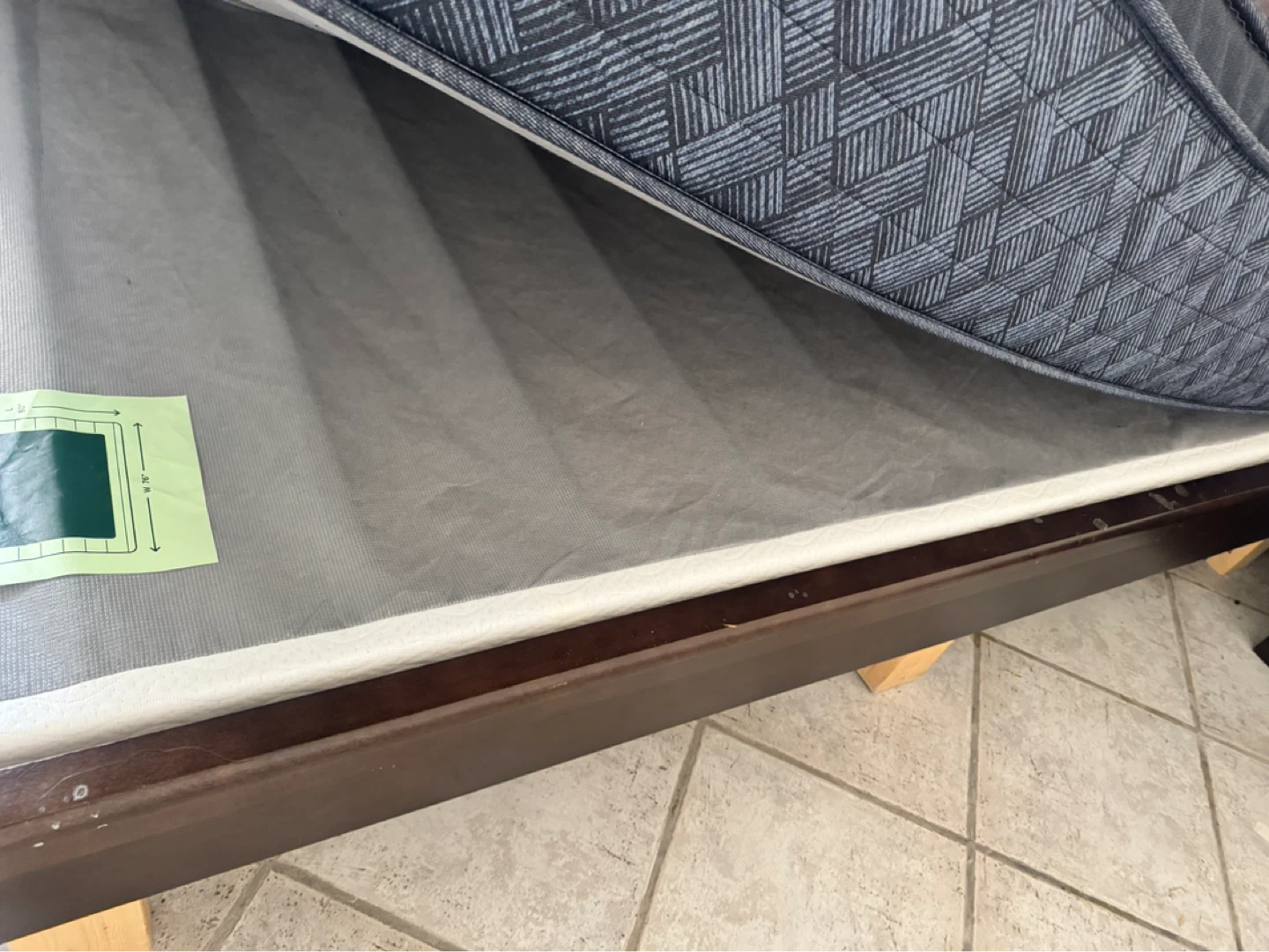 Serta  King Mattress and bed 2 side table and chest - photo 5