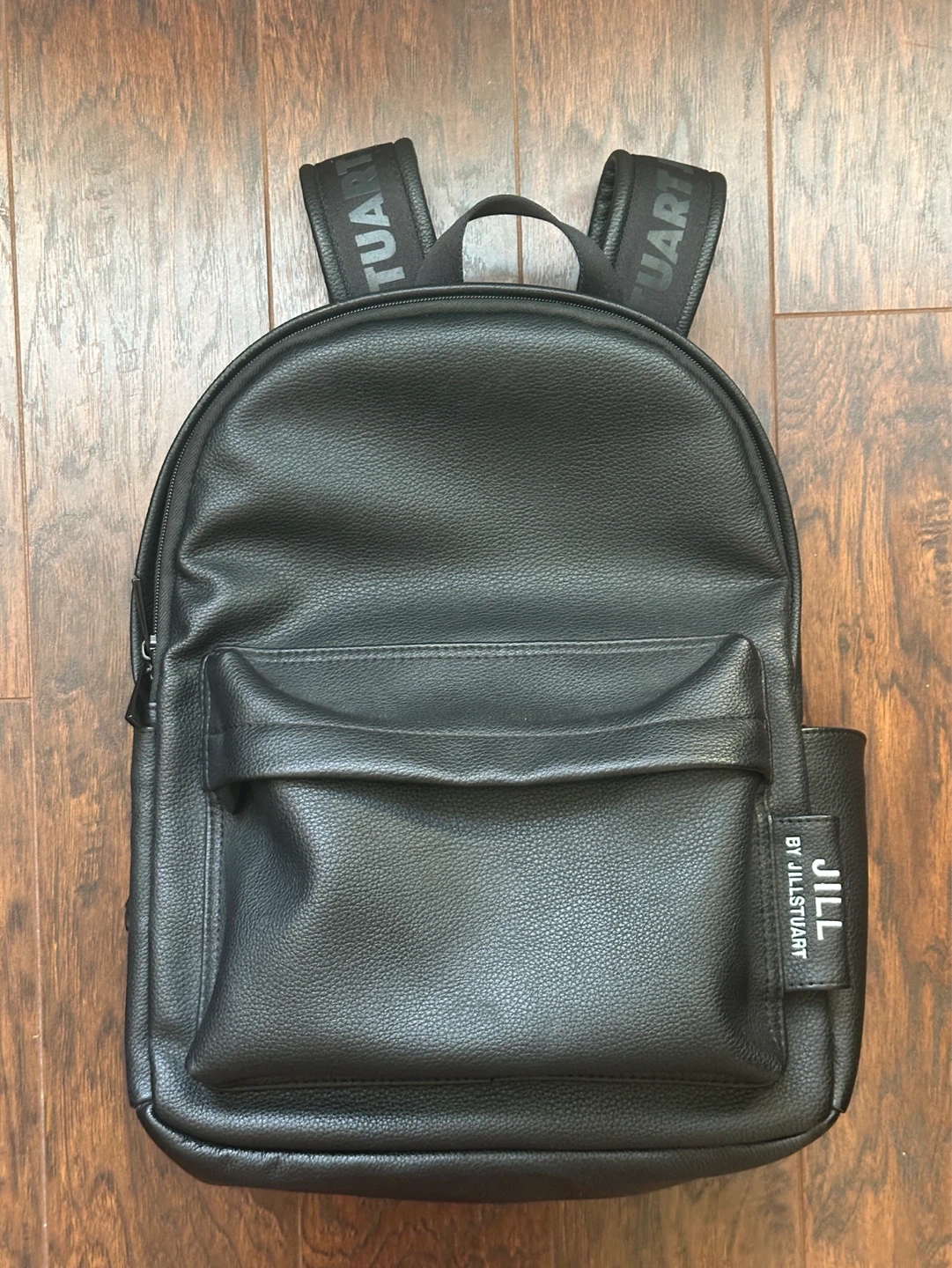 Jill Stuart Black Faux Leather Backpack