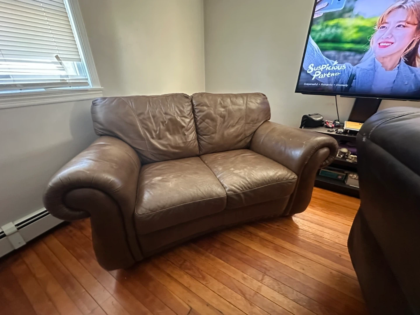 Natuzzi Editions Leather Sofa - Brown