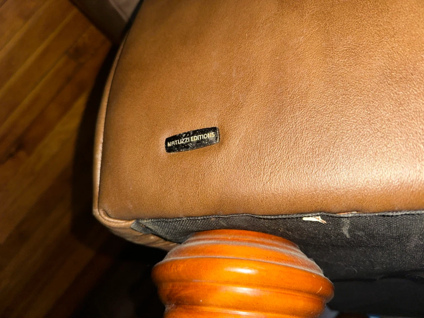 Natuzzi Editions Leather Sofa - Brown - photo 3
