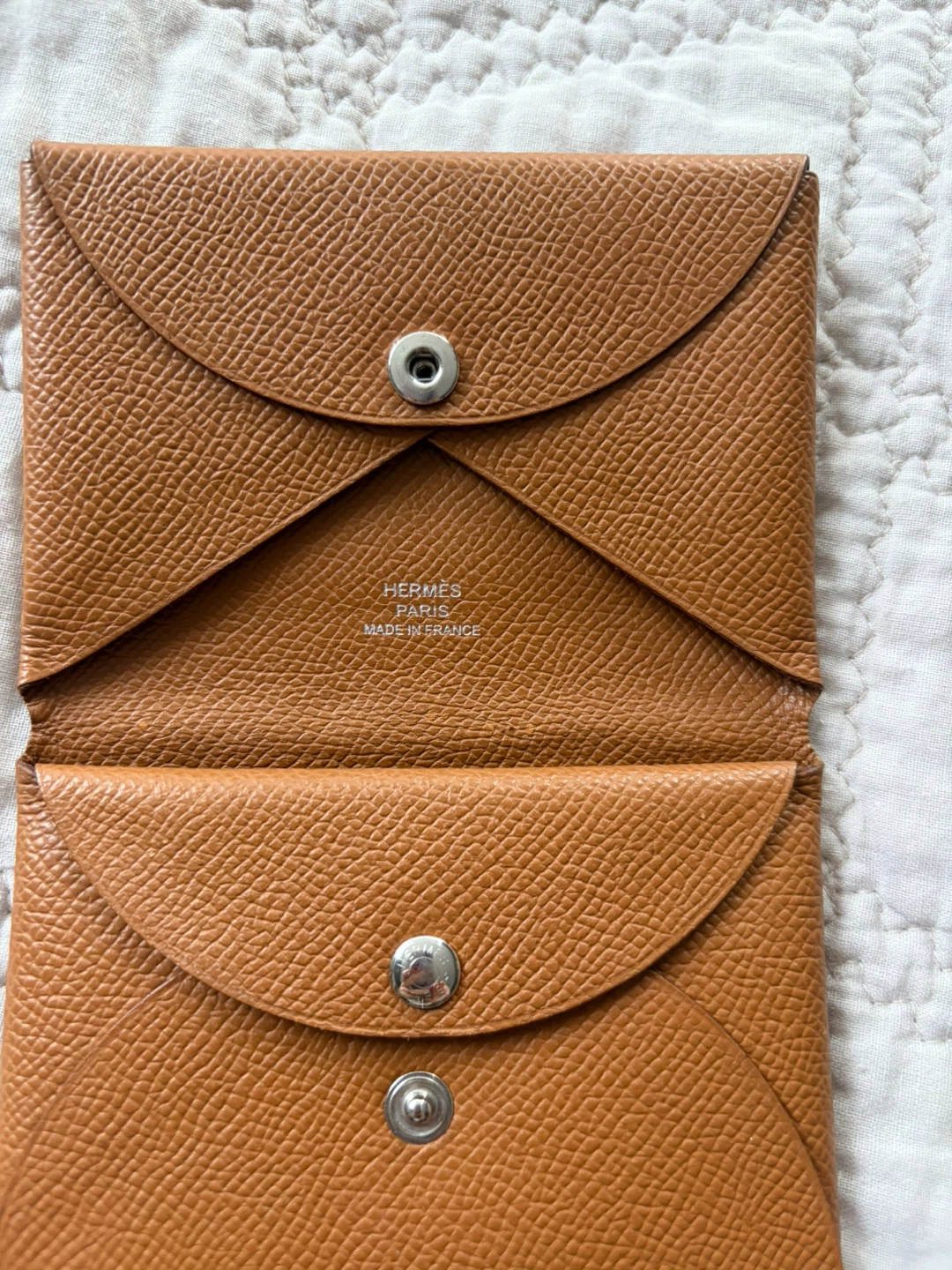 Authentic Hermes card holder