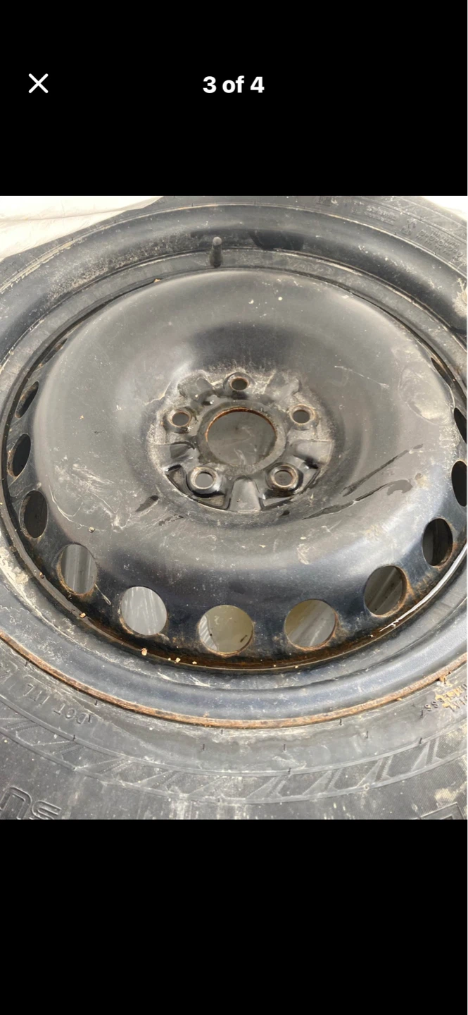 Used Winter Tire with Rim - 245/60R18 - photo 2