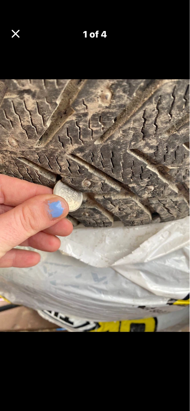 Used Winter Tire with Rim - 245/60R18 - photo 4