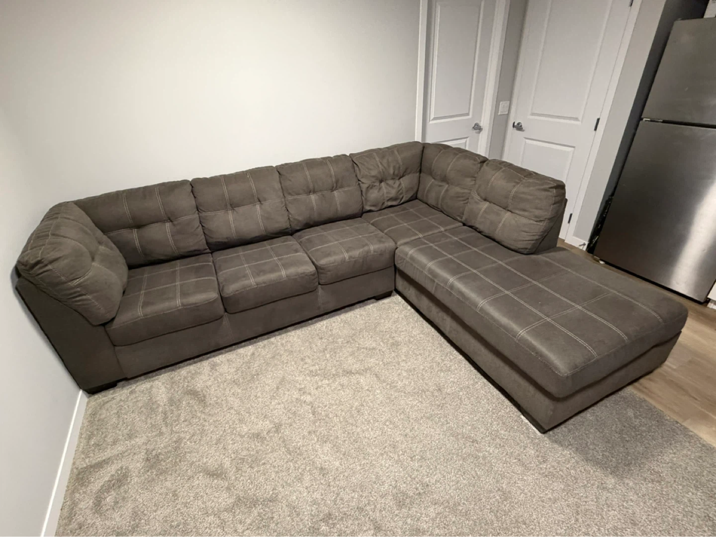 Grey Sectional Sofa - photo 2