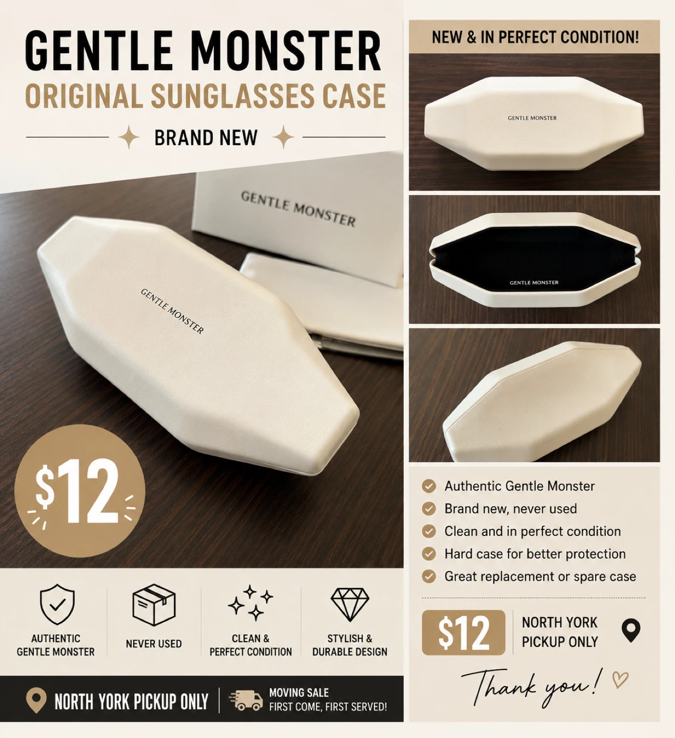 Gentle Monster Original Sunglasses Case - Brand New