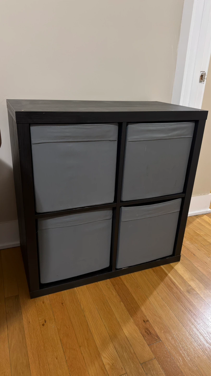 Adjustable Desk, Office Chair, IKEA Storage Unit & Nightstand - photo 2