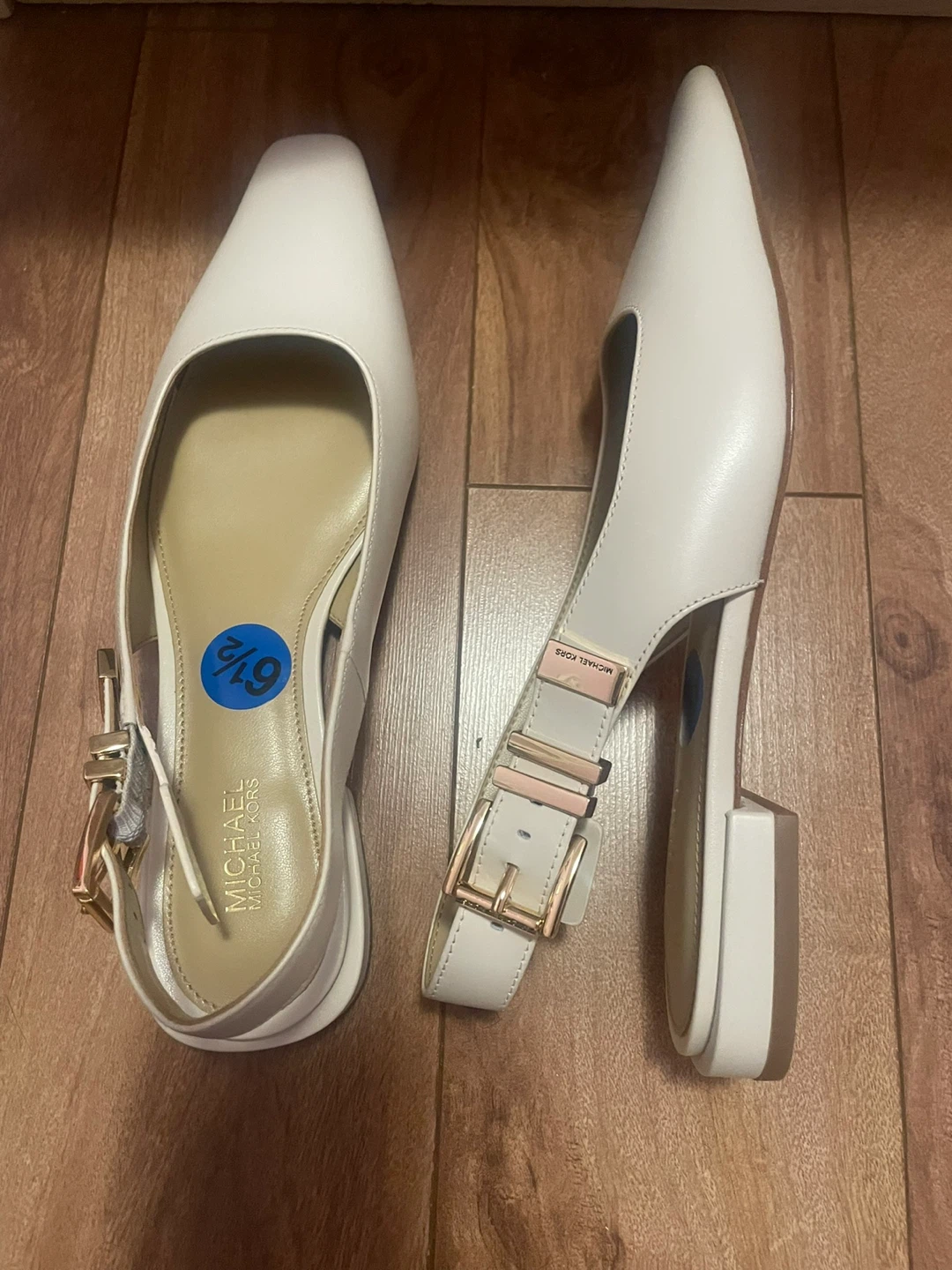 Michael Kors White Slingback Flats - photo 2