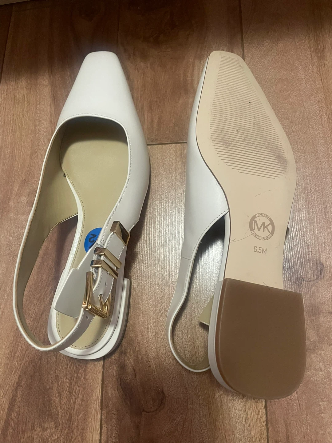 Michael Kors White Slingback Flats - photo 3