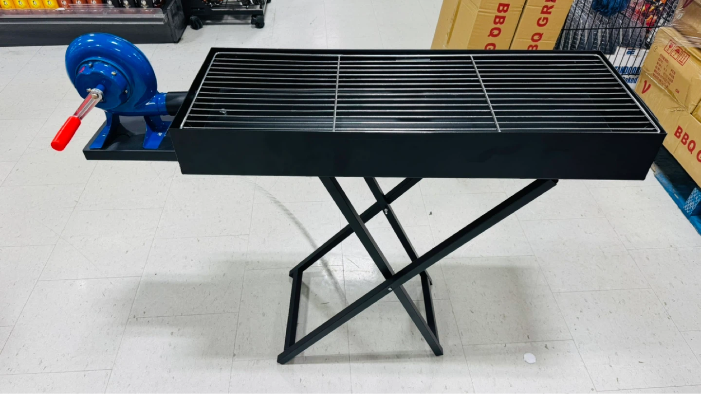 BBQ Grill with Hand Crank Blower, only cash