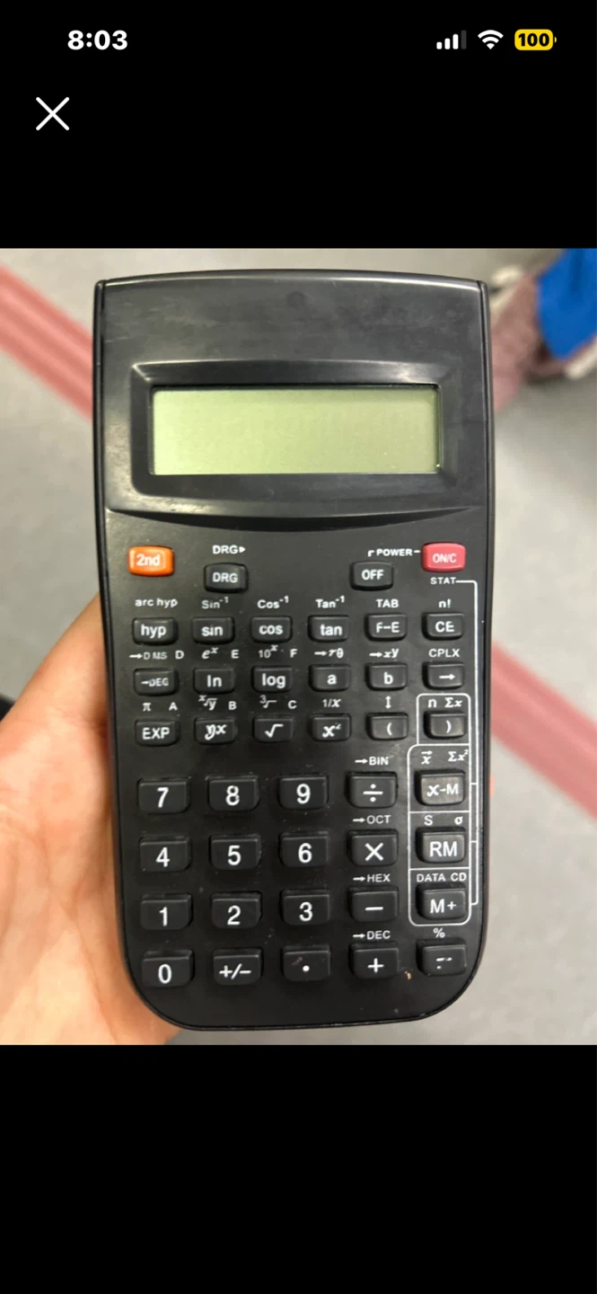 Black Scientific Calculator