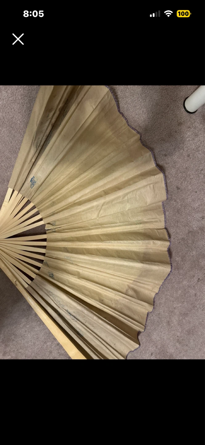 Decorative Folding Fan with Cranes - photo 3