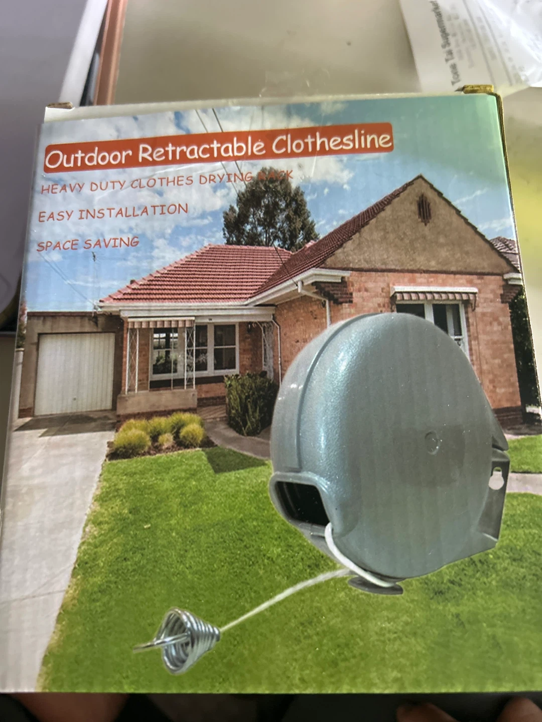 Outdoor Retractable Clothesline - 40ft