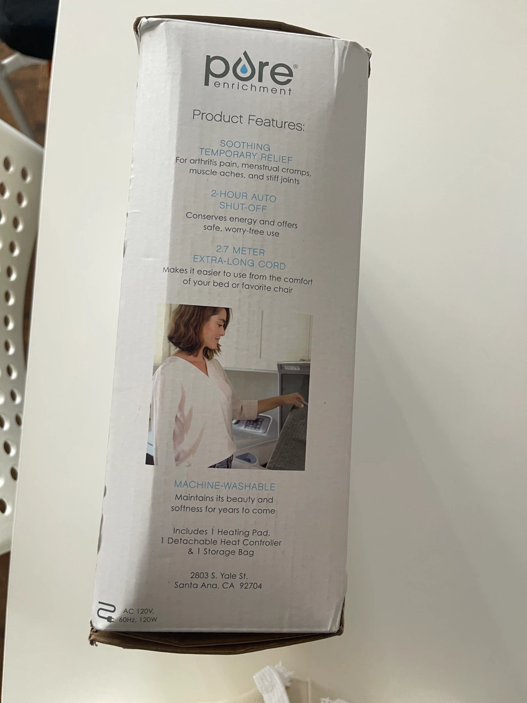 Heating Pad XXL Size & 6 Heat Settings - Grey - photo 3