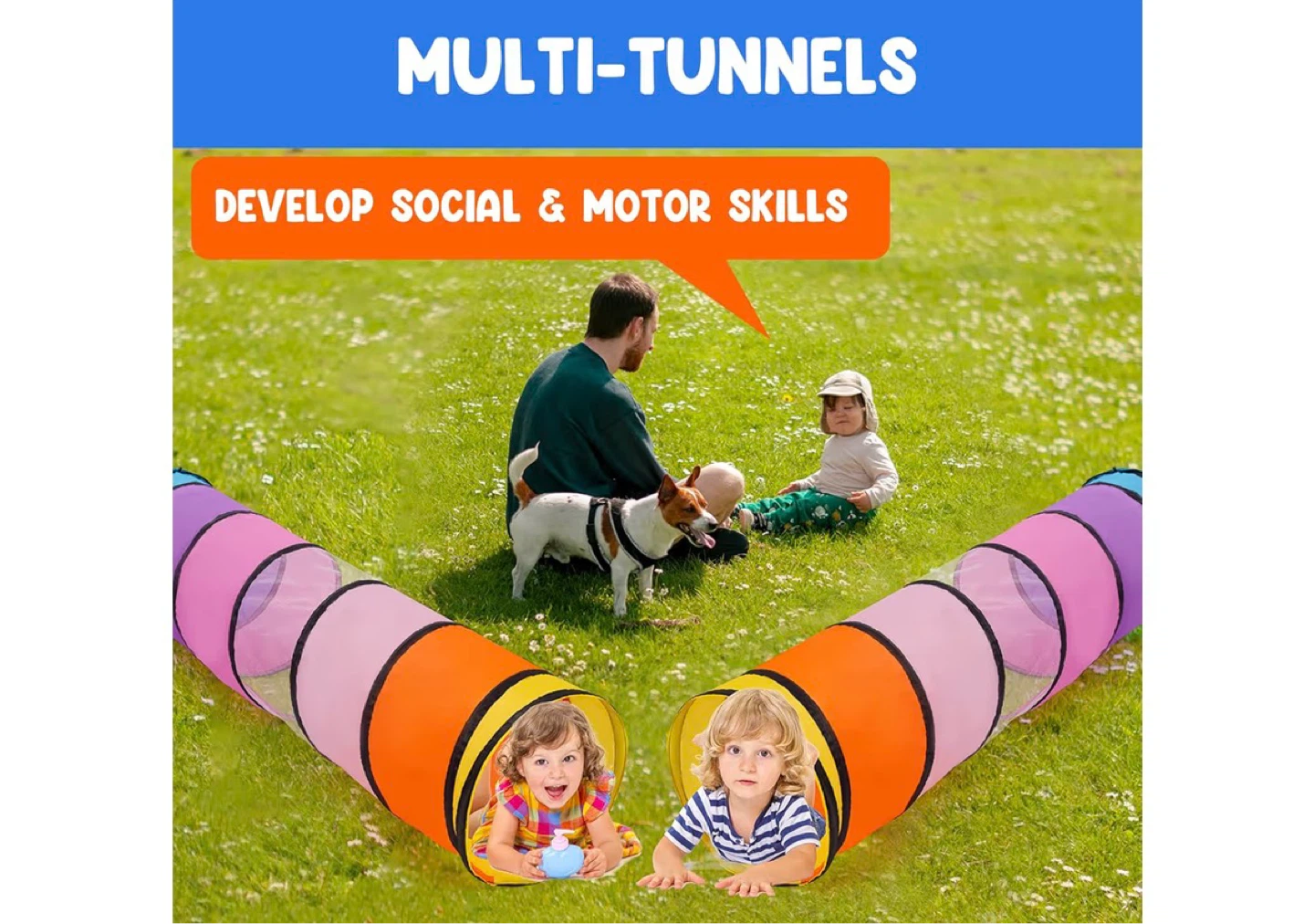 Multi-Tunnels Play Tunnel - 18" x 71" - photo 4