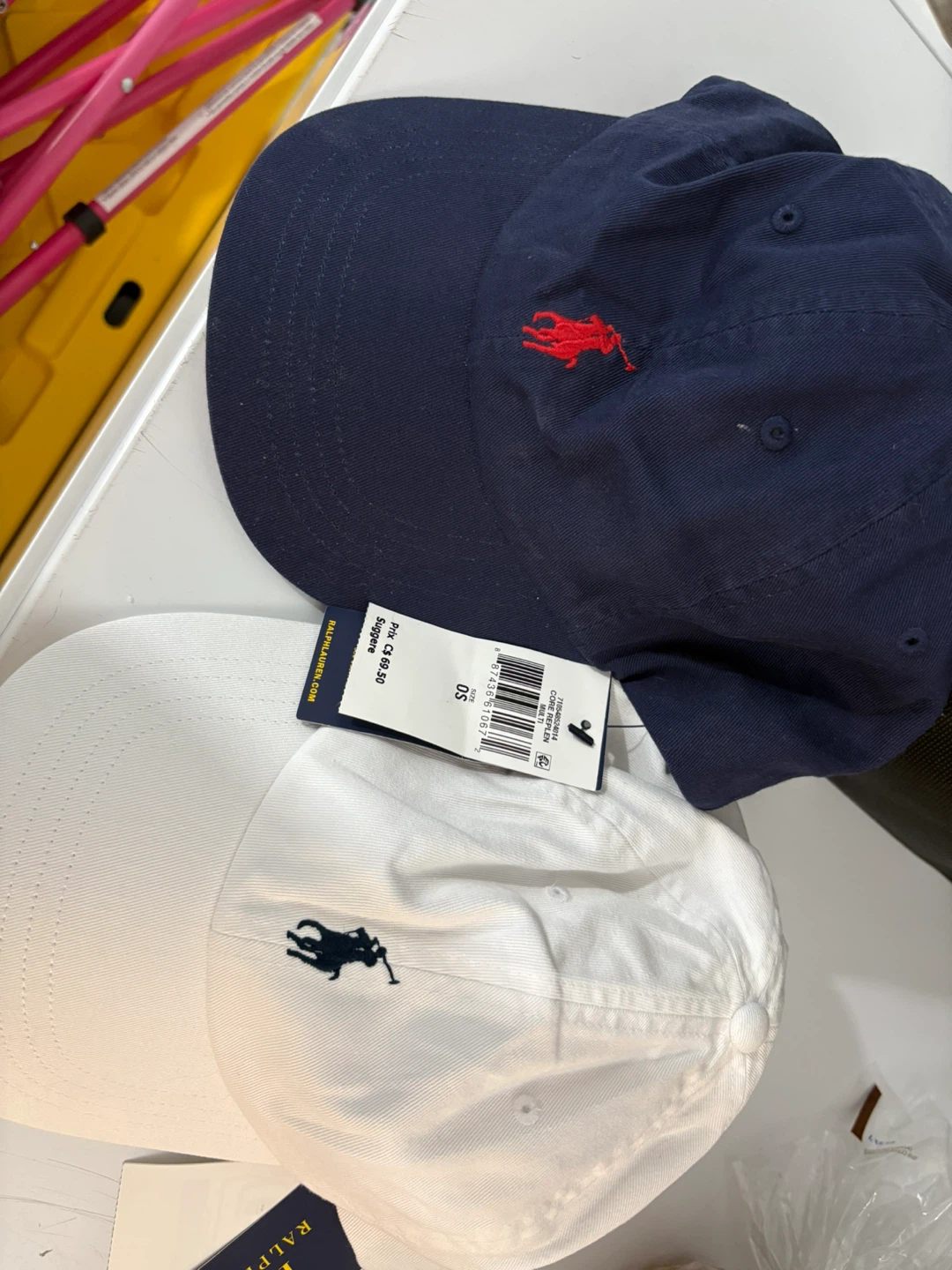 Ralph Lauren Polo Hats (Navy & White)