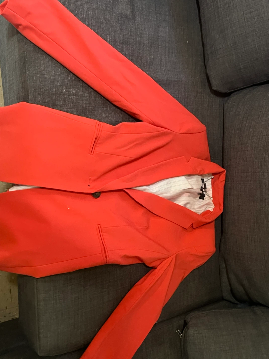 DKNY Orange Blazer Jacket - photo 3