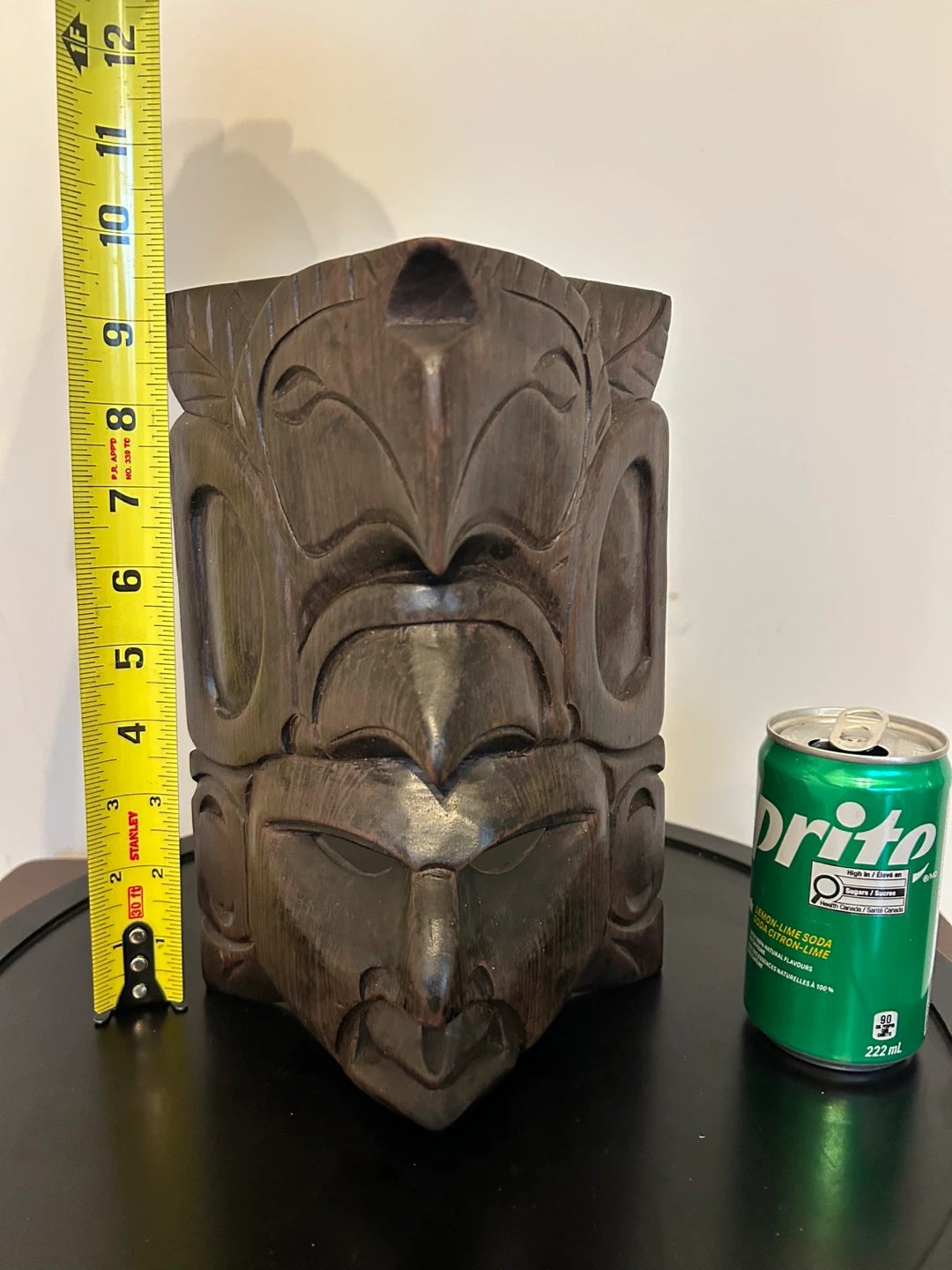 Vintage Hand-Carved Wooden Mask - photo 2