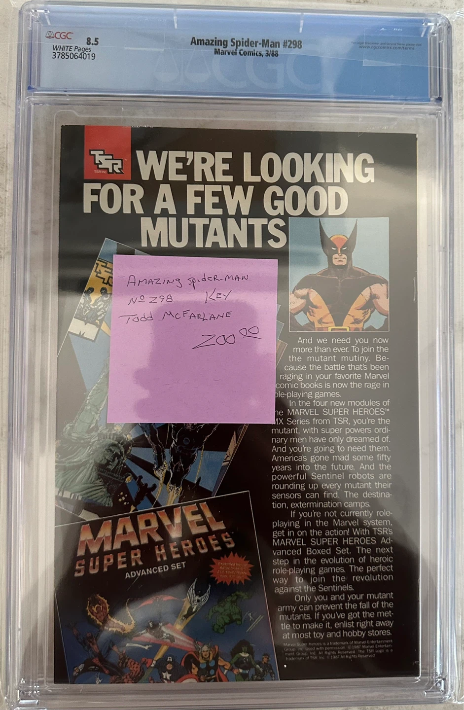 Amazing Spider-Man #298 CGC 8.5 Marvel Comics 3/88 - photo 3
