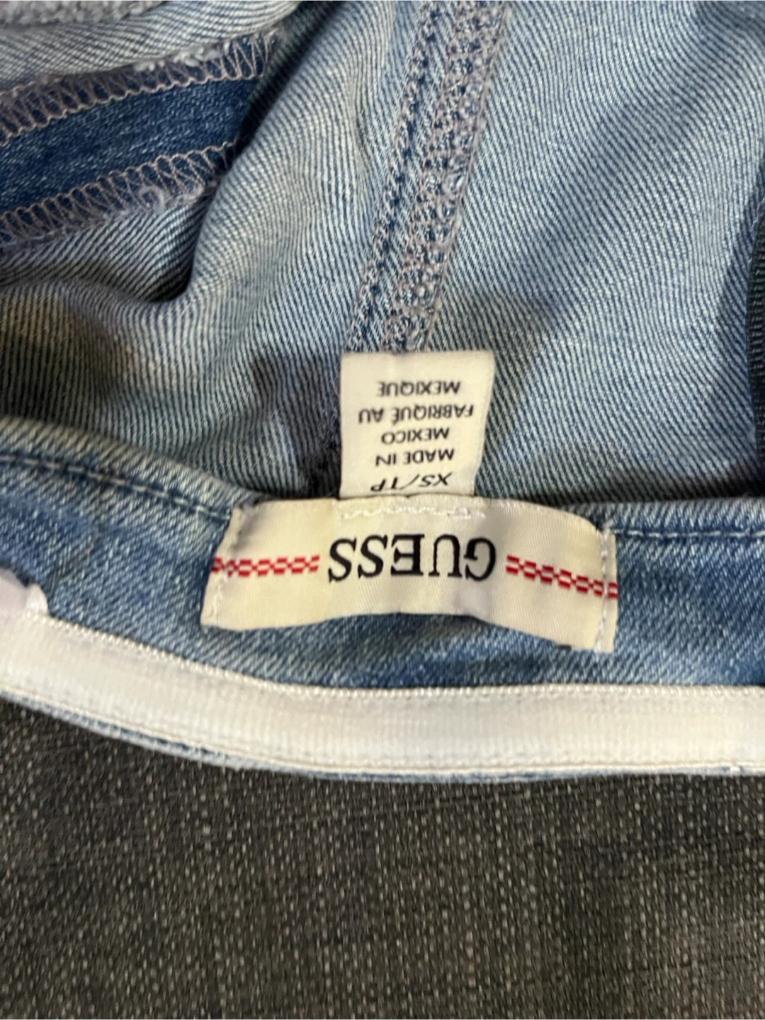 Guess Denim Strapless Dress