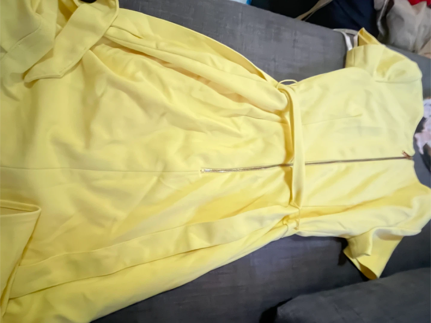 Calvin Klein Yellow Wrap Dress
