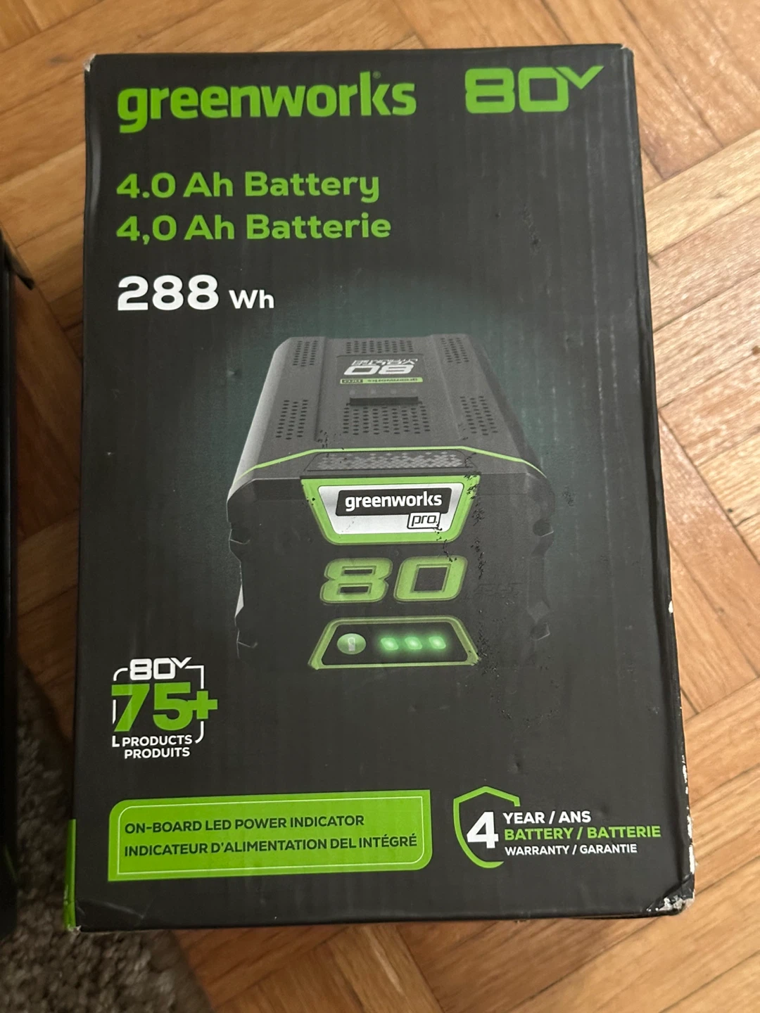 Greenworks 80V 4.0 Ah Battery - photo 2