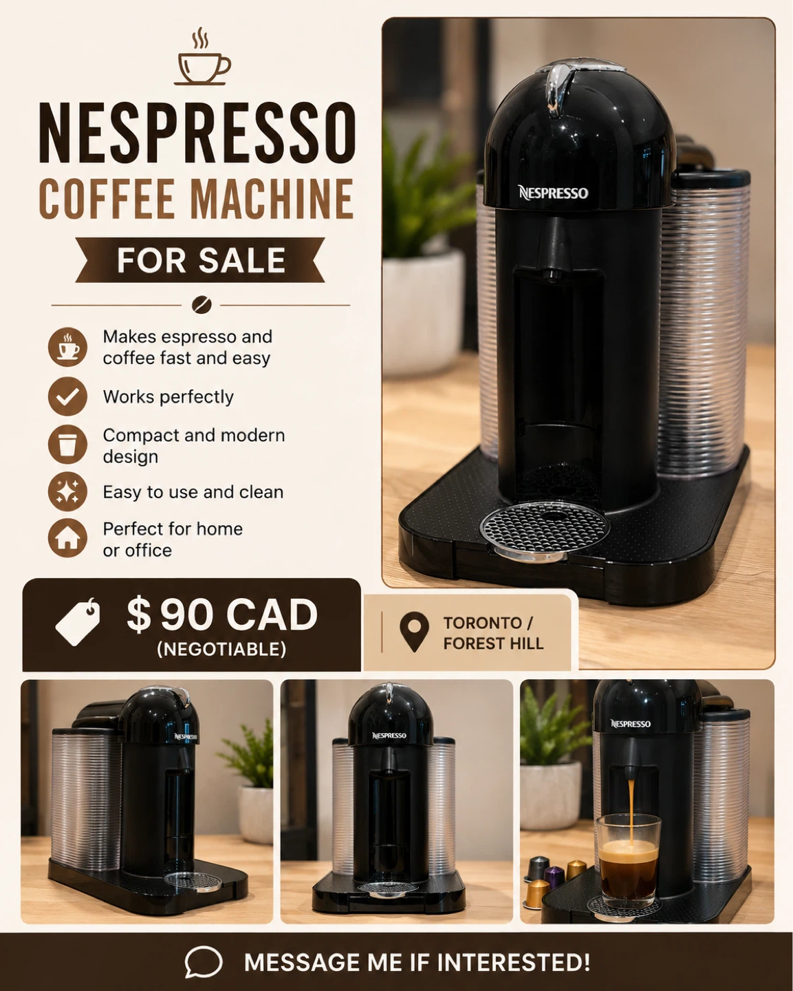 Nespresso Coffee Machine