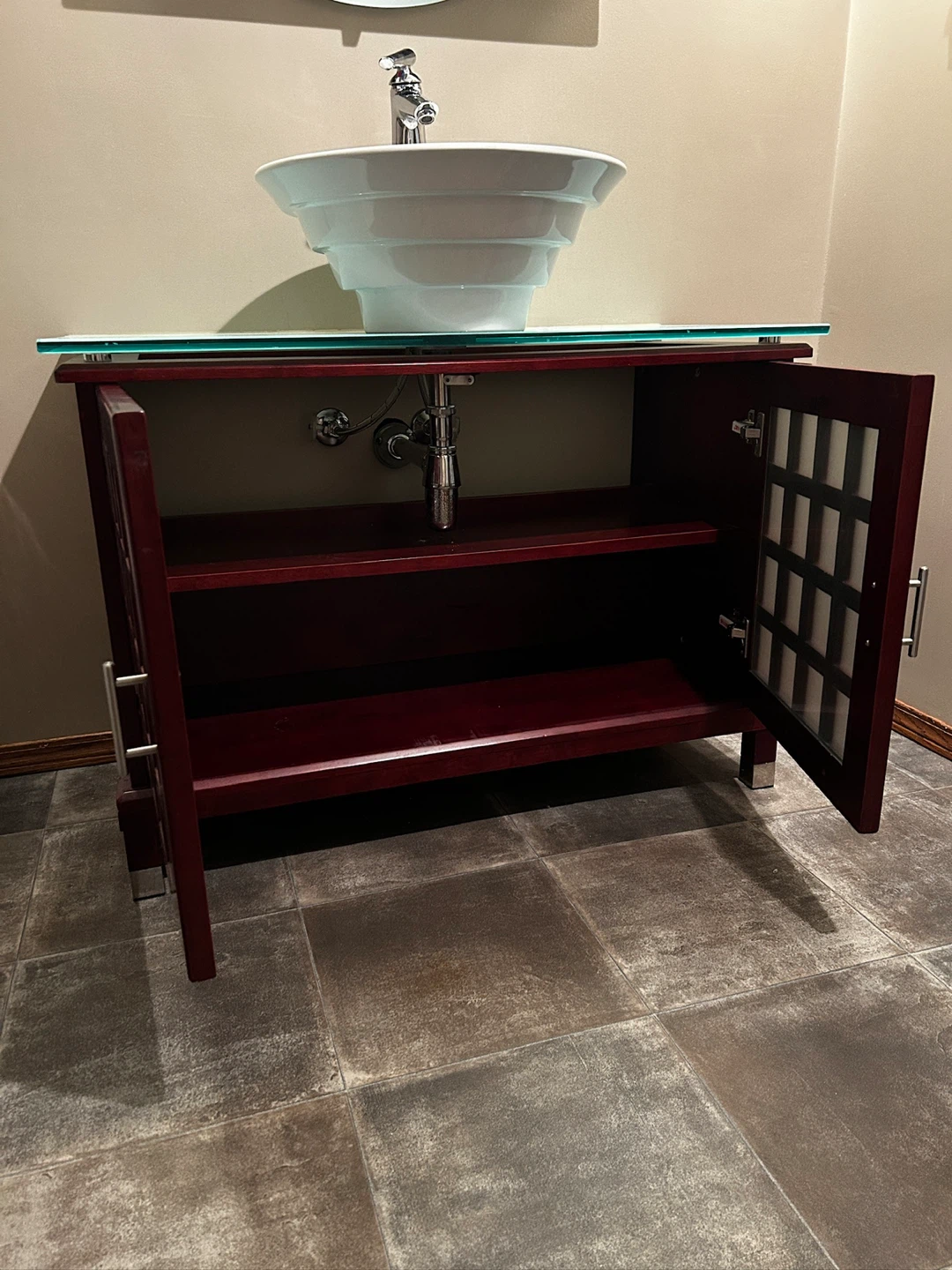 Bathroom Vanity, Mirror and Cabinet Set - photo 2