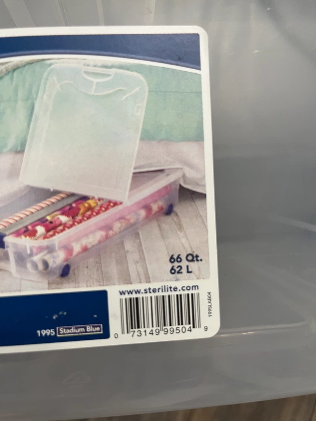 Sterilite Wheeled Underbed Storage Box 66 Qt - photo 5