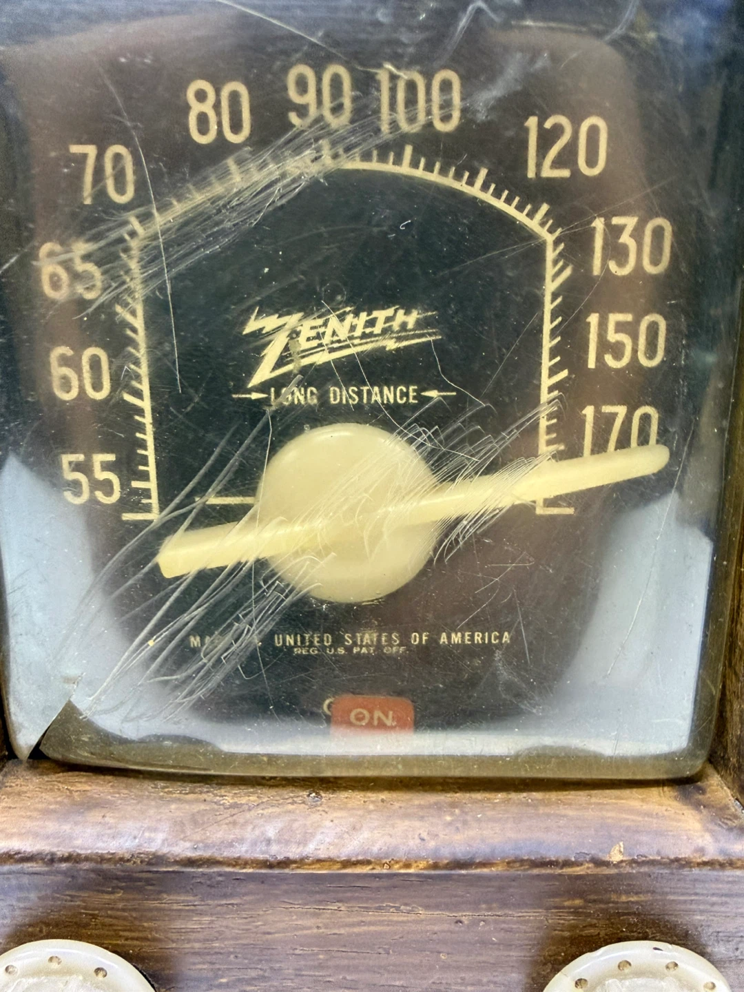 Vintage Zenith 4A04 Radio Wood Tabletop Radio Untested As Is - photo 3