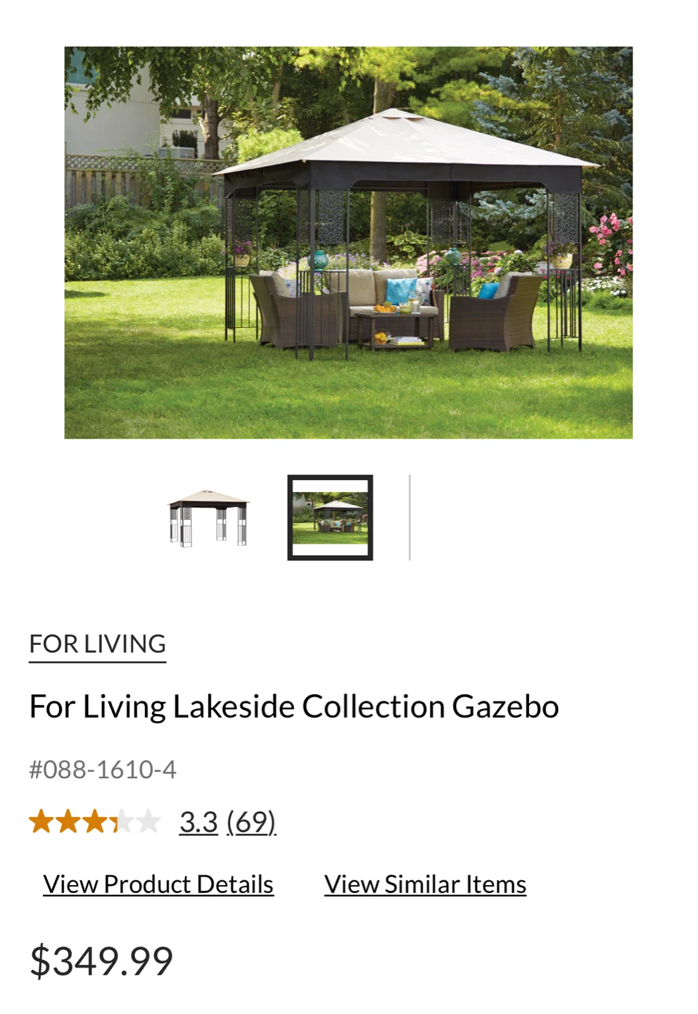 BRAND NEW For Living Lakeside Garden Canopy - photo 3