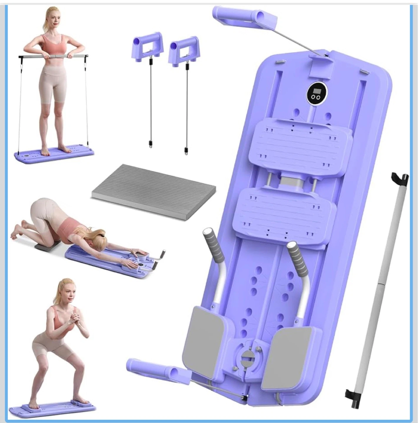Home Fitness Equipment Resistance Band & Yoga Stick Set