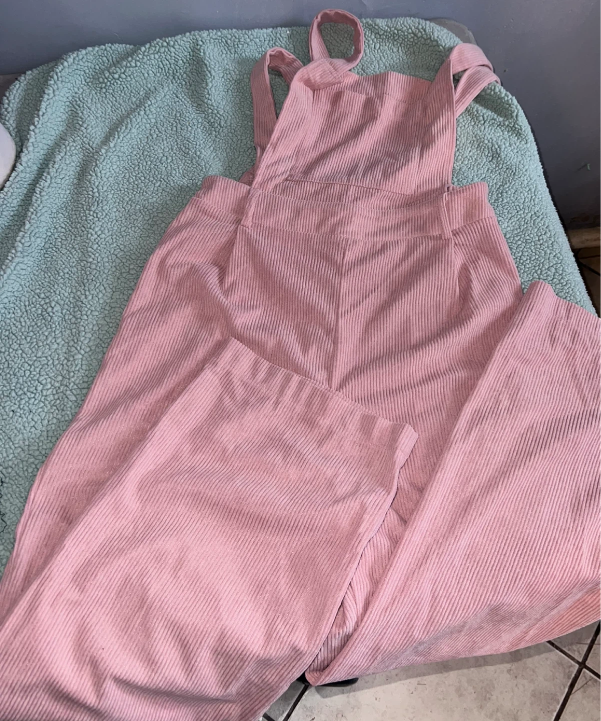 Pink Corduroy Overalls