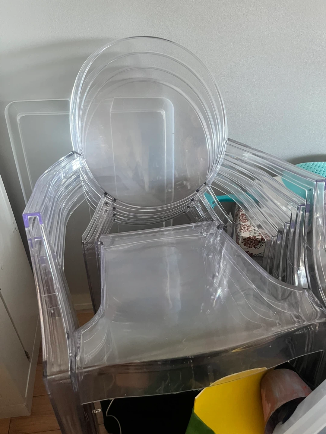 Stackable Clear Ghost Chairs