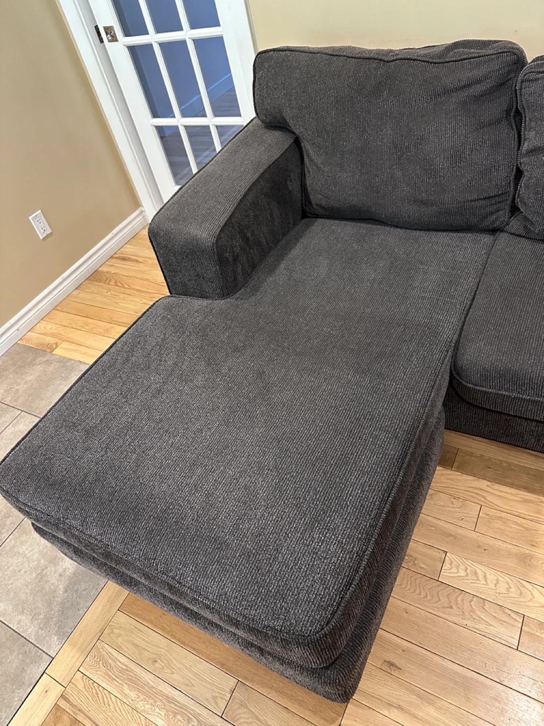 Modern Grey Sectional Sofa with Reversible Chaise (CAN DELIVER) - photo 5