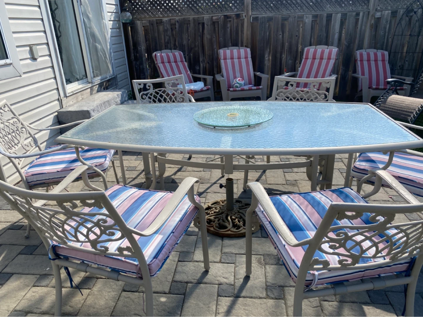 Patio Dining Set with 6 Chairs