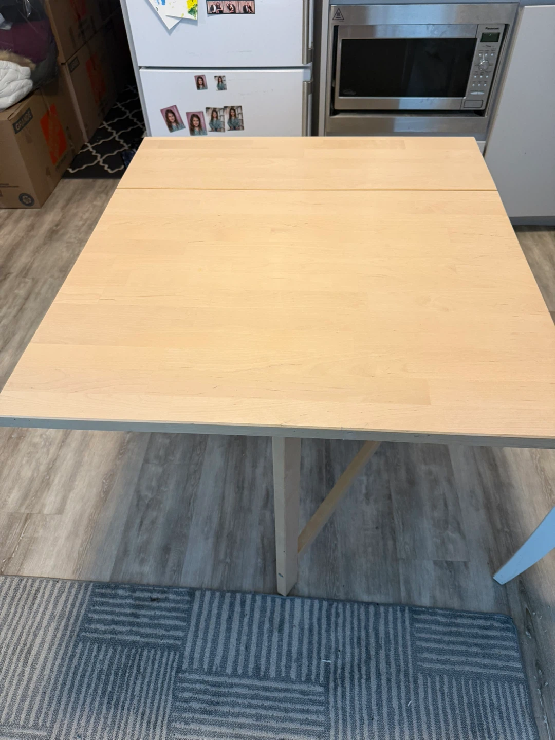 IKEA Drop-Leaf Table with Drawers - photo 3